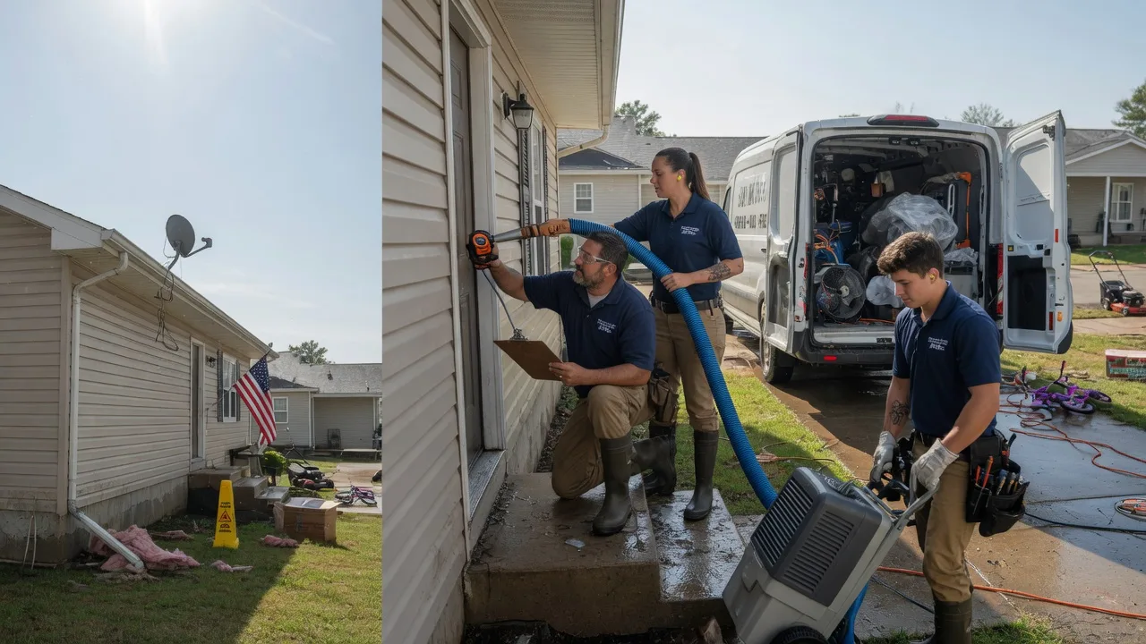 Ceiling Water Damage Restoration in De Pere, WI near me